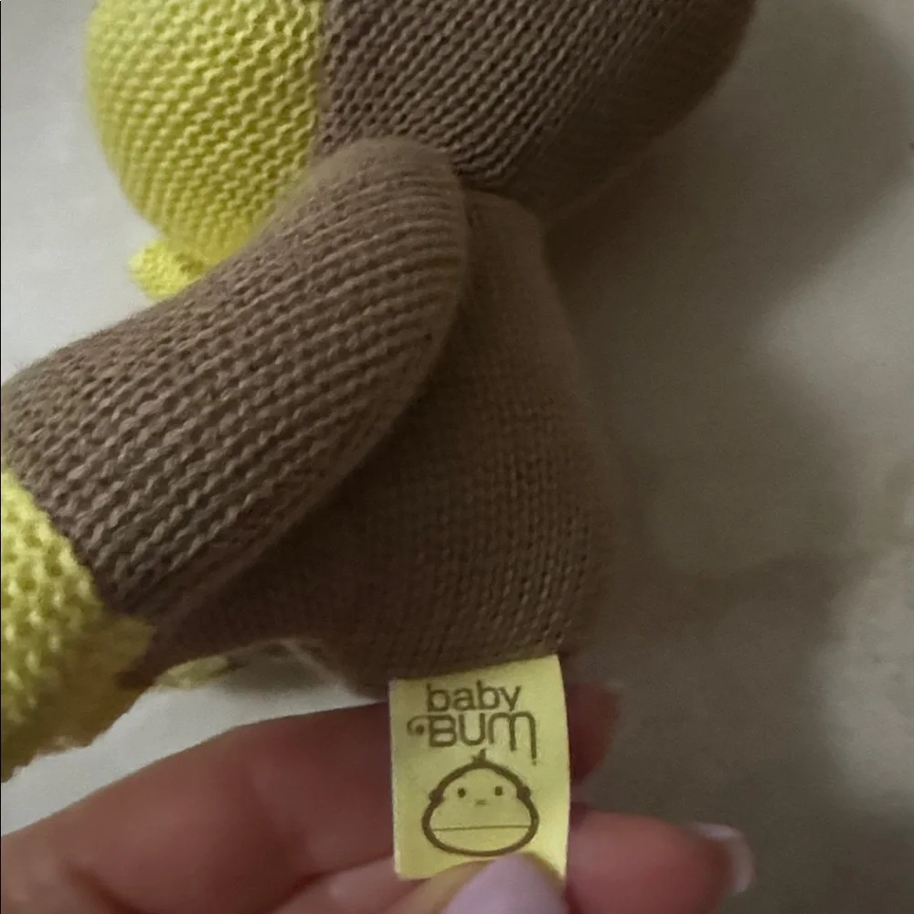 Plush Yellow and Brown Monkey Pet Reptile Toy